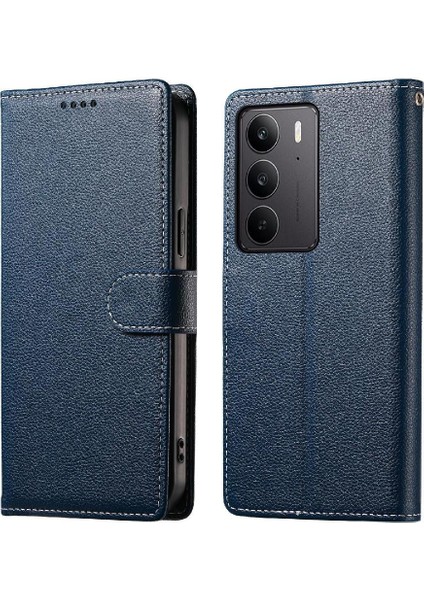 Realme C75 Darbeye Dayanıklı Günlük Kullanım Için Manyetik Kapatma Kartı Yuvaları (Yurt Dışından)