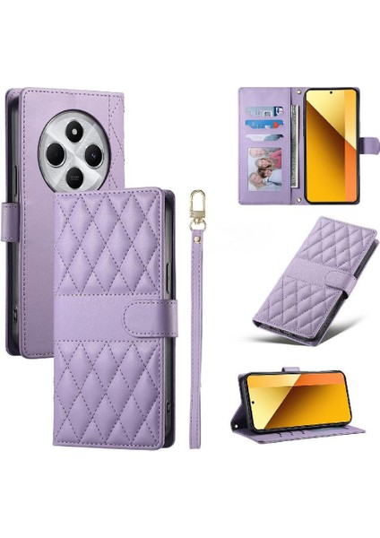 Xiaomi Poco C75 4g Çift Sapanlar Deri Kılıf Darbeye Için Flip Case (Yurt Dışından)