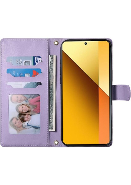 Xiaomi Poco C75 4g Çift Sapanlar Deri Kılıf Darbeye Için Flip Case (Yurt Dışından)