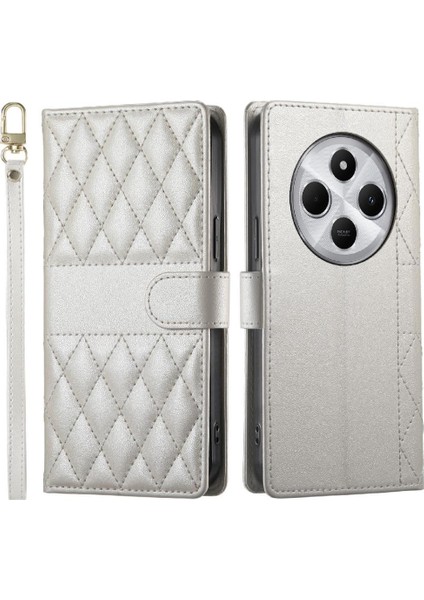 Xiaomi Poco C75 4g Çift Sapanlar Deri Kılıf Darbeye Için Flip Case (Yurt Dışından)