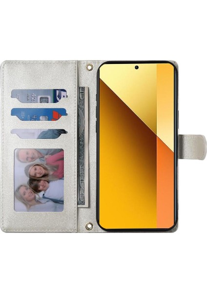 Xiaomi Poco C75 4g Çift Sapanlar Deri Kılıf Darbeye Için Flip Case (Yurt Dışından)