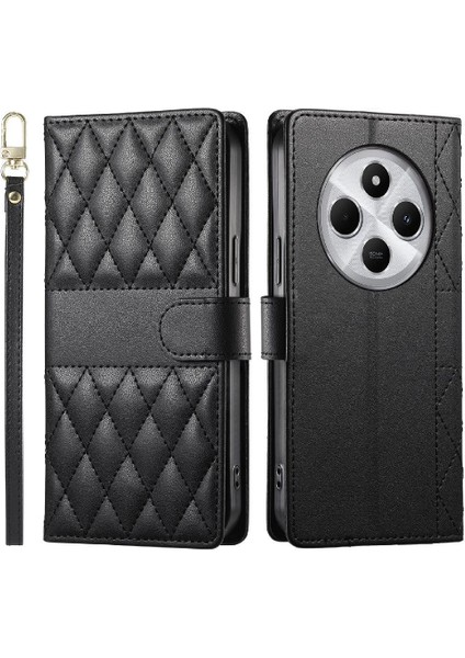Xiaomi Poco C75 4g Çift Sapanlar Deri Kılıf Darbeye Için Flip Case (Yurt Dışından)