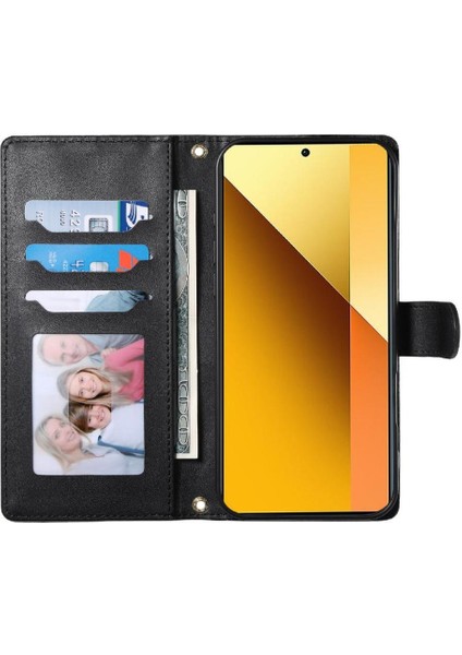 Xiaomi Poco C75 4g Çift Sapanlar Deri Kılıf Darbeye Için Flip Case (Yurt Dışından)