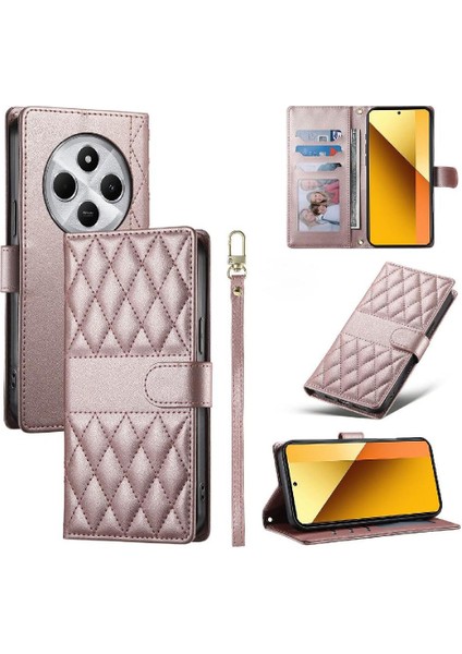 Xiaomi Poco C75 4g Çift Sapanlar Deri Kılıf Darbeye Için Flip Case (Yurt Dışından)