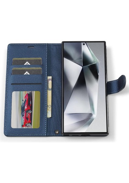Samsung Galaxy S24 Için Flip Case Ultra Kickstand Pu Deri Cüzdan Kılıf 2 (Yurt Dışından) modelleri