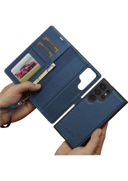 Samsung Galaxy S24 Için Flip Case Ultra Kickstand Pu Deri Cüzdan Kılıf 2 (Yurt Dışından) indirimleri