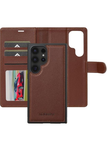 Samsung Galaxy S24 Için Flip Case Ultra Kickstand Pu Deri Cüzdan Kılıf 2 (Yurt Dışından)