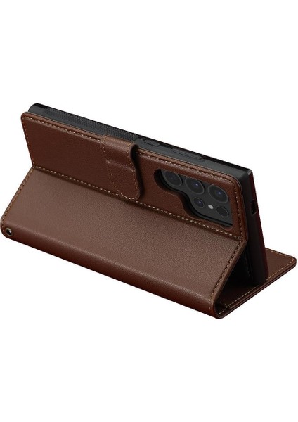 Samsung Galaxy S24 Için Flip Case Ultra Kickstand Pu Deri Cüzdan Kılıf 2 (Yurt Dışından) fırsatları