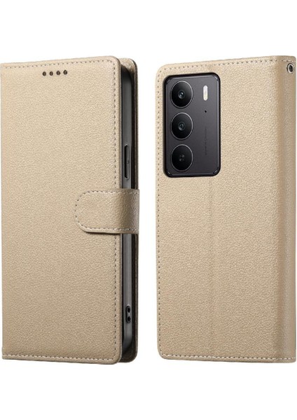 Realme C75 Darbeye Dayanıklı Günlük Kullanım Için Manyetik Kapatma Kartı Yuvaları (Yurt Dışından)