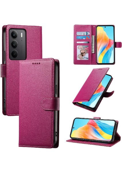 Realme C75 Darbeye Dayanıklı Günlük Kullanım Için Manyetik Kapatma Kartı Yuvaları (Yurt Dışından)