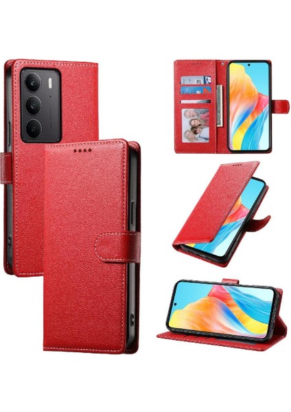 Realme C75 Darbeye Dayanıklı Günlük Kullanım Için Manyetik Kapatma Kartı Yuvaları (Yurt Dışından)