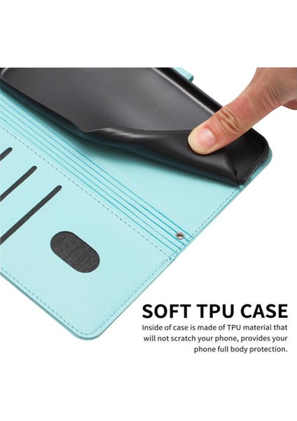 Tecno Pova 6 Neo Sevimli Kedi Pu Deri Kart Tutucu Kickstand Için Flip Case (Yurt Dışından)