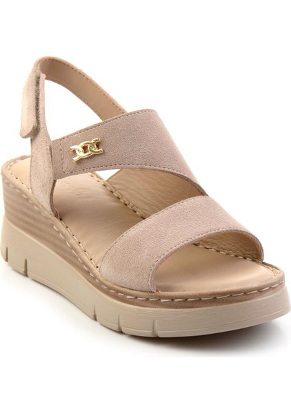 Bej Leather Kadın Sandalet K05299112702 modelleri
