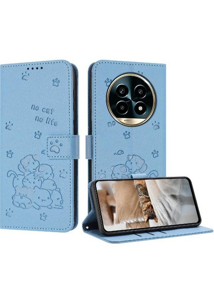 Realme 13 Pro Artı 5g Deri Cüzdan Kart Tutucu Kickstand Için Flip Case (Yurt Dışından)