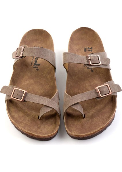 Vizon Kadın Terlik Suni Nubuk Malzemeden Rahat Kullanım İçin Tasarlandı fiyatları