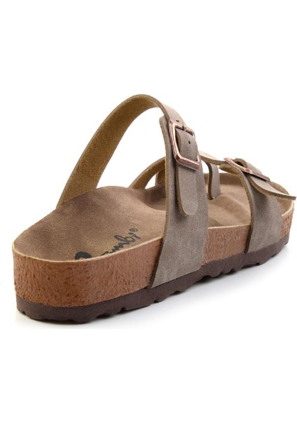 Vizon Kadın Terlik Suni Nubuk Malzemeden Rahat Kullanım İçin Tasarlandı fırsatları