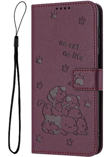 Realme C65 4g Için Flip Case Deri Cüzdan Kart Tutucu Kickstand Pu Sevimli (Yurt Dışından) indirimleri