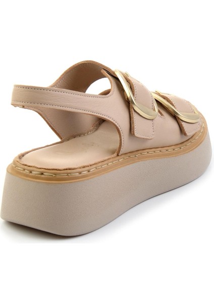 Bej Leather Kadın Sandalet K05299117803 fırsatları