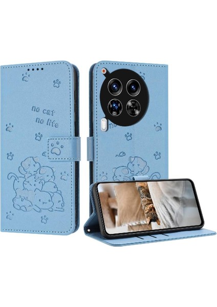 Tecno Camon 30 Premier 5g Deri Cüzdan Kart Tutucu Pu Için Flip Case (Yurt Dışından)