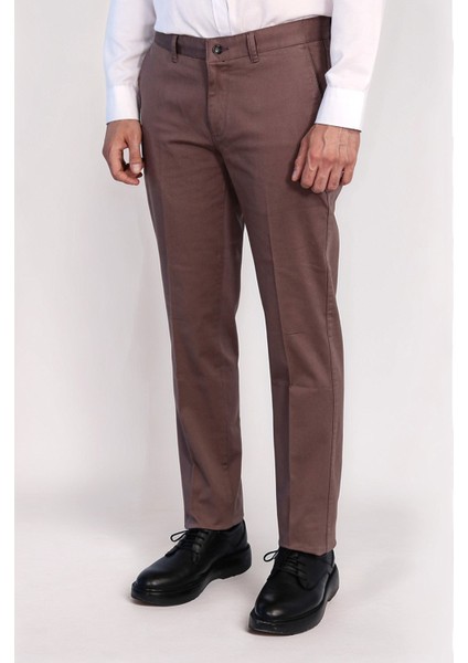 / Regular Çino Pantolon/kahverengi