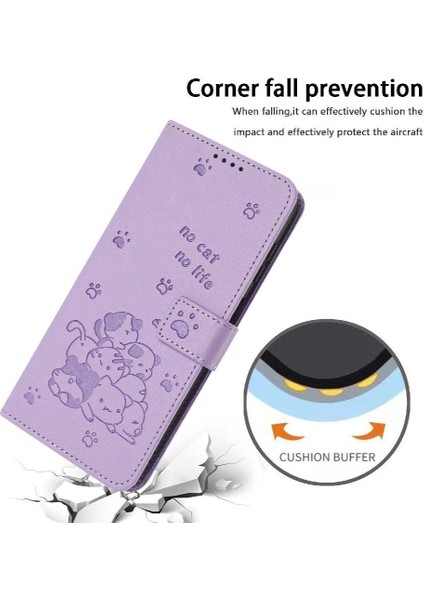 Oppo Oppo 12 Pro 5g Için Flip Case Pu Deri Kart Tutucu Kickstand Sevimli (Yurt Dışından)