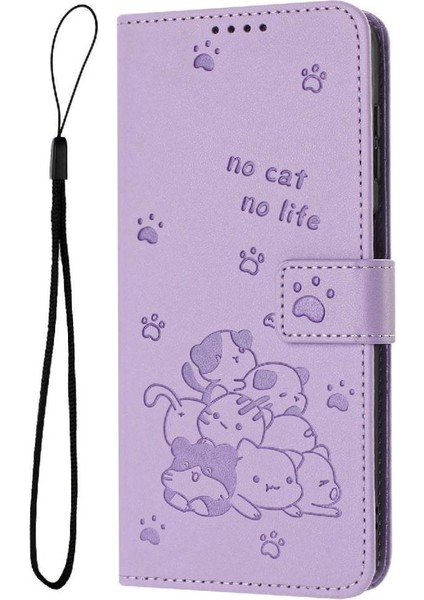 Oppo Oppo 12 Pro 5g Için Flip Case Pu Deri Kart Tutucu Kickstand Sevimli (Yurt Dışından)