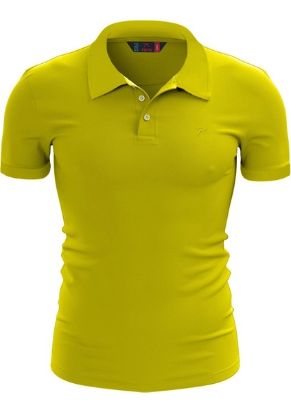 %100 Pamuk Polo T-Shirt Impero Yeşil