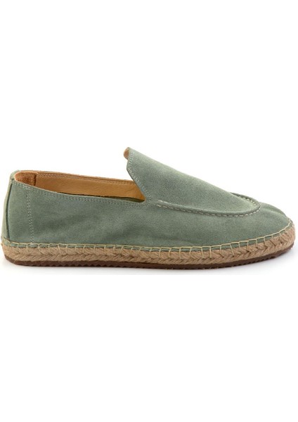 Yeşil Leather Erkek Espadril E01558000102