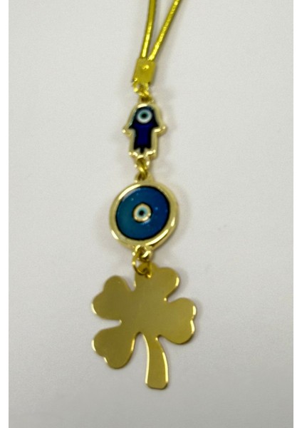 Mineli Nazar Hamse Dört Yapraklı Yonca Araba Dikiz Ayna Süsü, Yeni Araba Hediyesi indirimleri