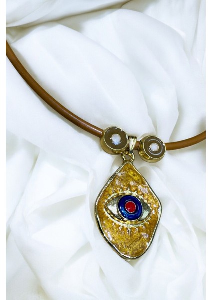 Bohem Hardal Nazar Boncuğu Kolye, Özel Tasarım Hediyelik Kolye
