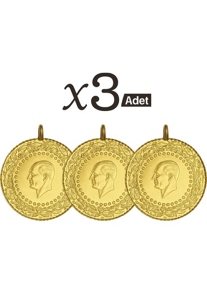 3 Adet Çeyrek Altın ( Eski Tarihli)