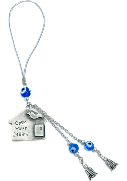 El Yapımı Cam Nazar Boncuklu Metal Eskitme Ev Salkım Nazarlı Araba Dikiz Ayna Süsü indirimleri