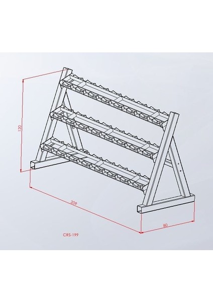 24'lü 3 Katlı Dambıl Standı fırsatları