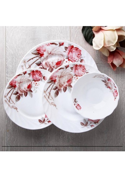 Opal Tatlı Tabak Rose Desen 17.6 cm 6 Adet fiyatları