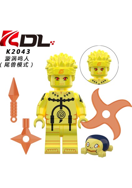 Naruto Yapı Taşları Minifigure Küçük Parçacık Takılabilir Bebek Oyuncak Çantası (Yurt Dışından)