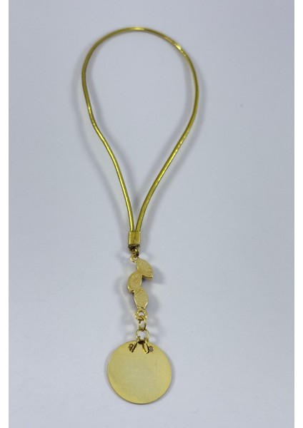 Lacivert Salkım Nazar Boncuklu Metal Ayetel Kürsi Altın Renkli Araba Dikiz Ayna Süsü