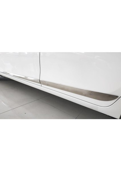 Toyota Corolla Uyumlu 2013-2019 Krom Yan Kapı Çıtası 4 Parça Paslanmaz Çelik