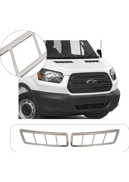 Ford Transit Krom Ön Kaput Havalandırma Izgarası 2 Parça P.çelik 2019 ve Üzeri