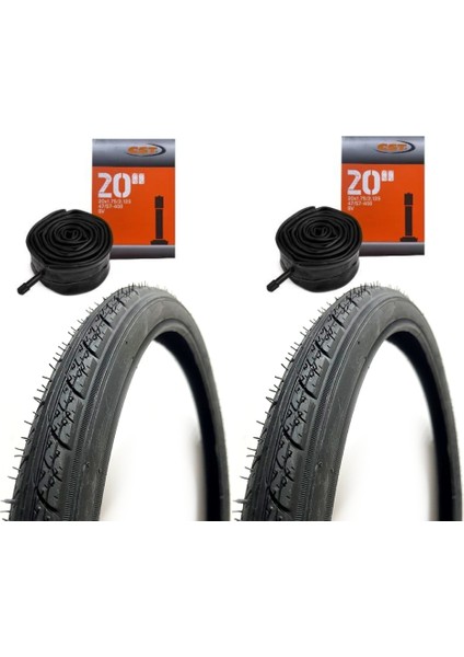 20X1.75 Bisiklet Iç + Dış Lastik Seti