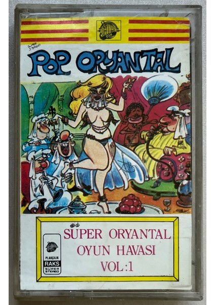 Pop Oryantal Süper Oryantal Oyun Havası Kaset (Orjnal Dönem Baskı Kaset)