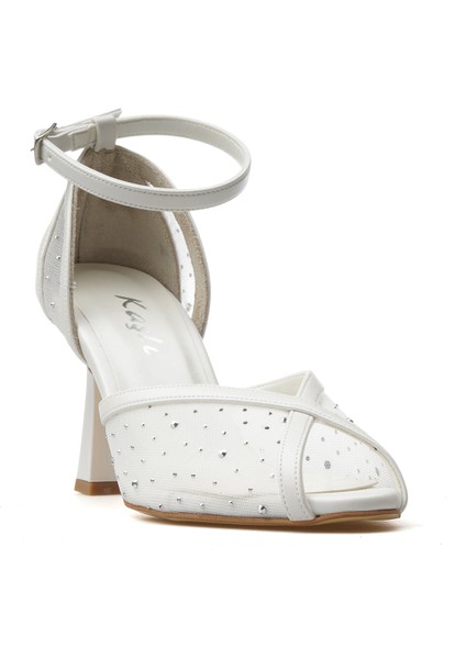 Kadın Taş Detaylı Ince Topuklu Ayakkabı 25Y YKŞK-8506 Z fırsatları