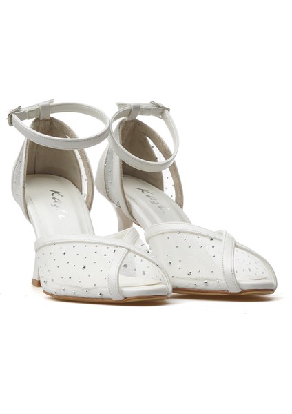 Kadın Taş Detaylı Ince Topuklu Ayakkabı 25Y YKŞK-8506 Z indirimleri