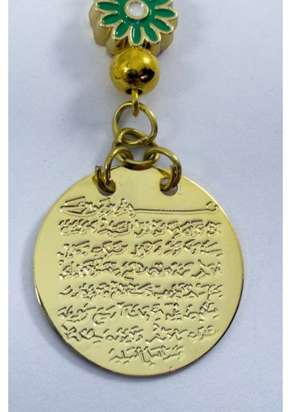 Papatya Yeşil Balık Metal Ayetel Kürsi Altın Renkli Araba Dikiz Ayna Süsü fırsatları