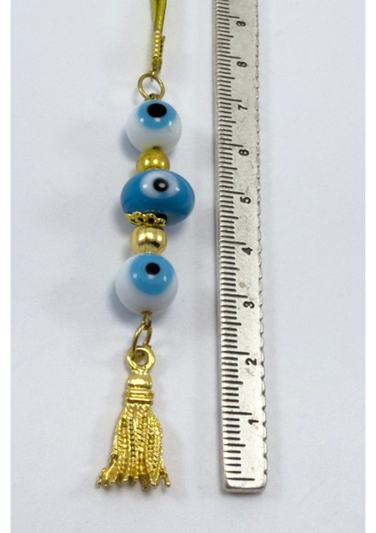 Beyaz ve Mavi Cam Nazar Boncuklu Araba Dikiz Ayna Süsü, El Yapımı Yeni Araba Hediyesi modelleri