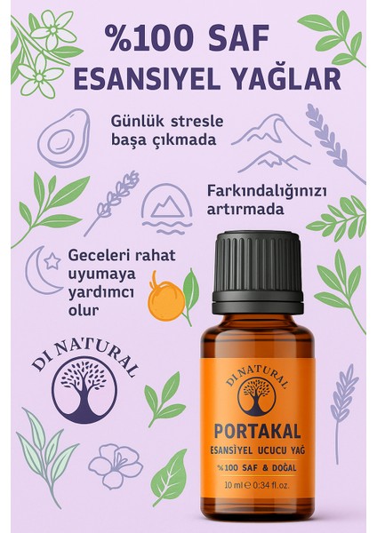 Portakal Uçucu Yağ Saf Doğal Esans Buhurdanlık Difüzör Oda Esansı 10 ml indirimleri