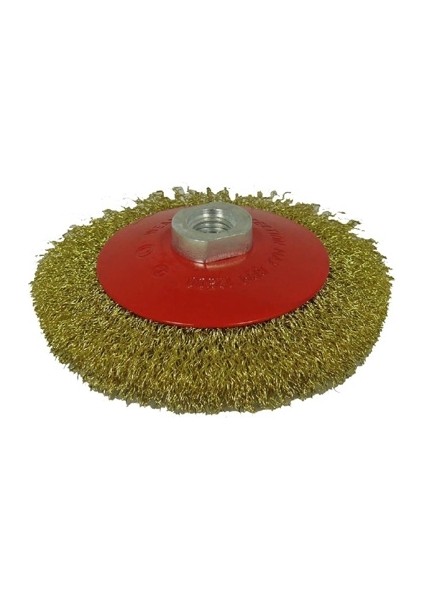 PT03032 115*M14 Sarı Telli Daire Fırça