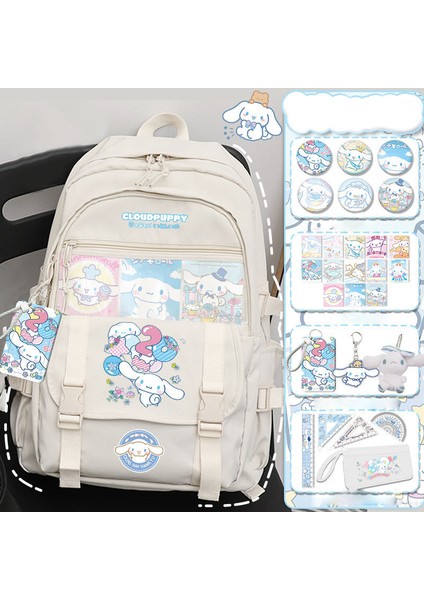 Tarçın köpek okul çantası kız ilkokul öğrencisi sevimli büyük kulaklı köpek sırt çantası (Yurt Dışından)