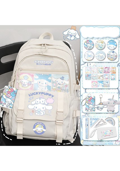 Tarçın köpek okul çantası kız ilkokul öğrencisi sevimli büyük kulaklı köpek sırt çantası (Yurt Dışından)