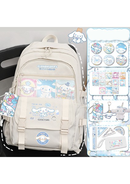 Tarçın Köpek Okul Çantası Kız Ilkokul Öğrencisi Sevimli Büyük Kulaklı Köpek Sırt Çantası (Yurt Dışından)