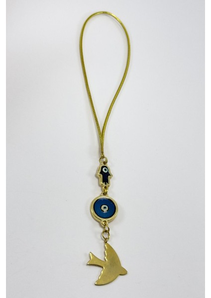 Mineli Nazar Hamse Kuş Araba Dikiz Ayna Süsü, Yeni Araba Hediyesi